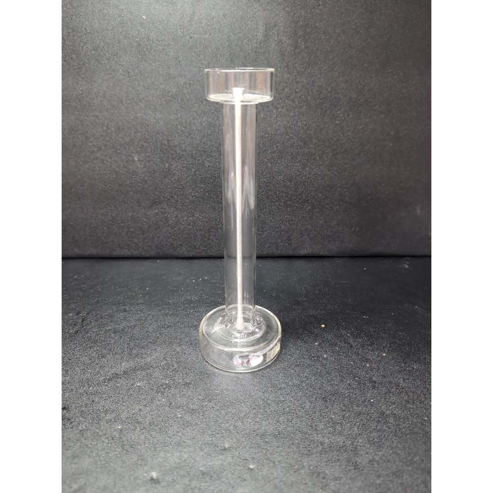 FirelightGlass Oil Candle Lamp, Single Pedestal Light, 8.5" with Wick Home Decor